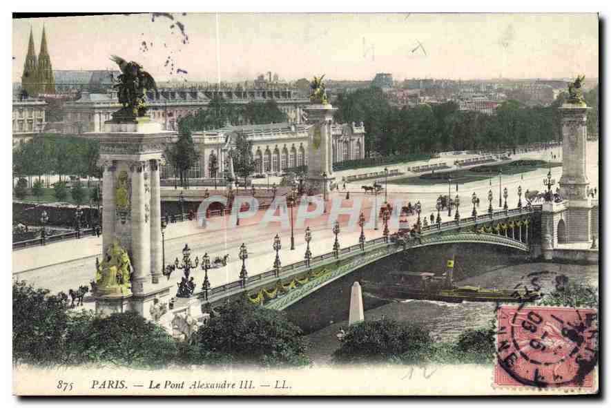 CPA Paris Le Pont Alexandre III 