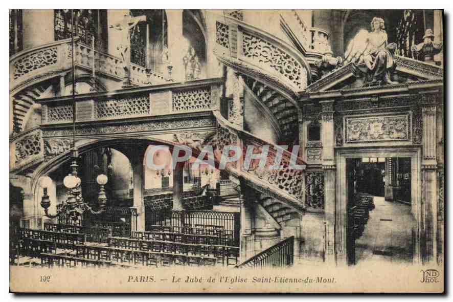 CPA Paris le Jube de l'eglise Saint Etienne du Mont 