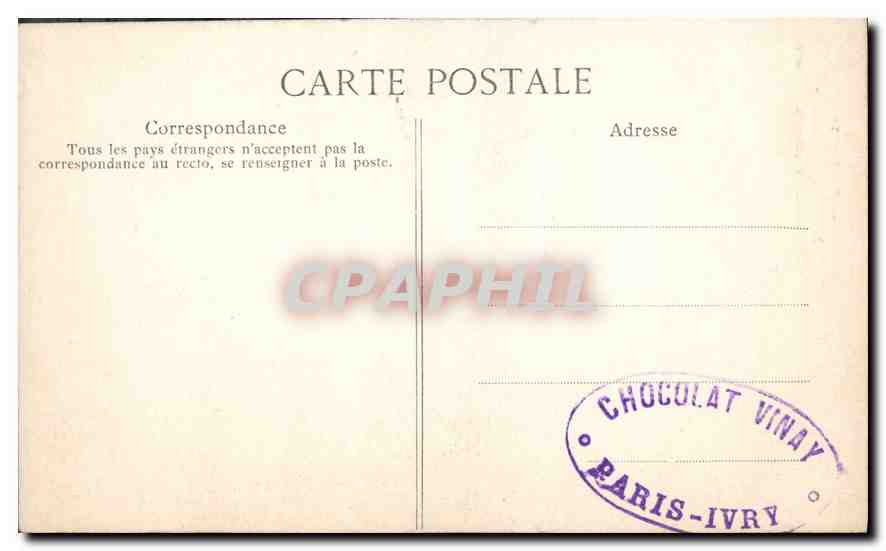 CPA Paris Jardin du Luxembourg Monument de Scheurer Kestner  — Rückseite