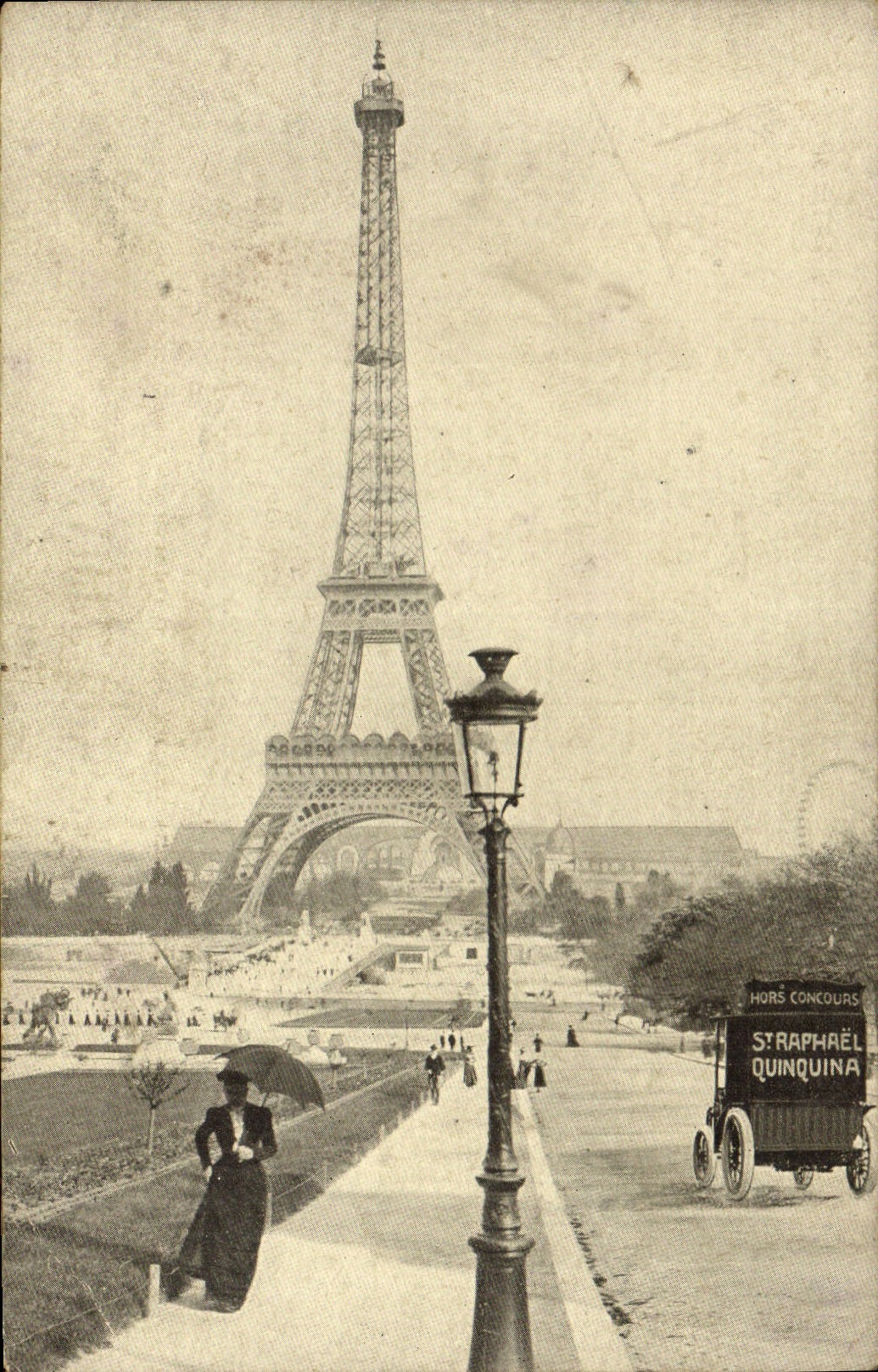 CPA Paris la Tour Eiffel St Raphael Quinquina