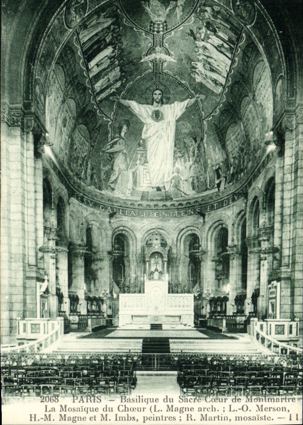 CPA Paris Basilique du Sacre Coeur de Montmartre la Mosaique du Choeur 