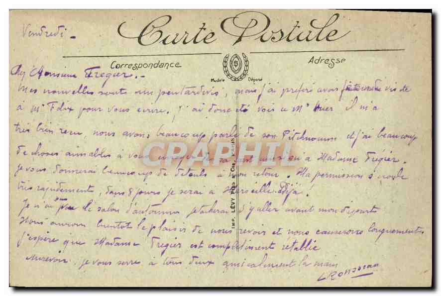 CPA Paris le Jardin du Luxembourg  — Rückseite