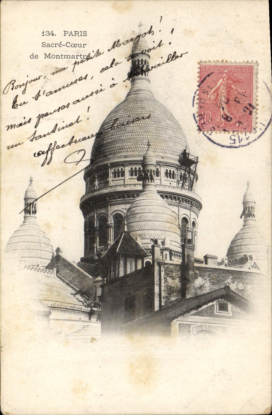 Parijs - Sacré-Cœur van Montmartre — onbekende uitgever, n° 134