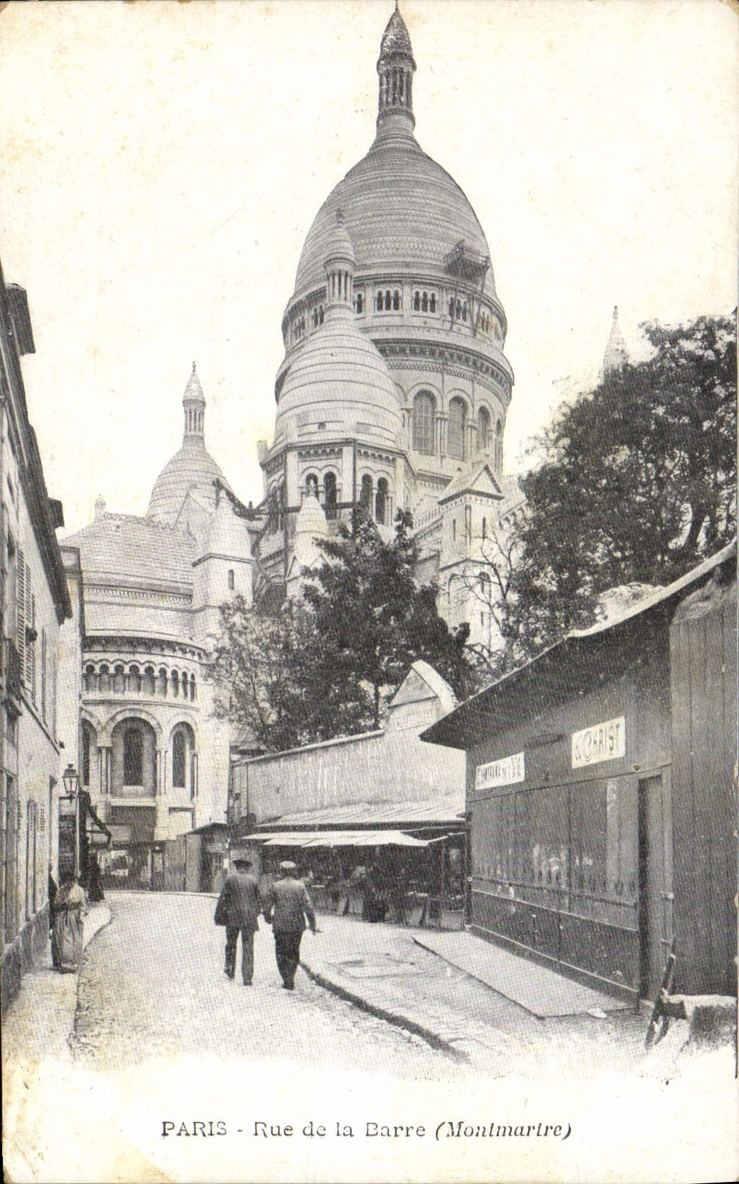 CPA Paris rue de la Barre Montmartre 