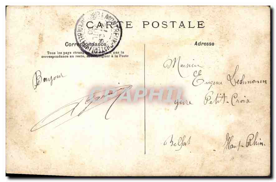 CPA Paris Augustin  — Rückseite
