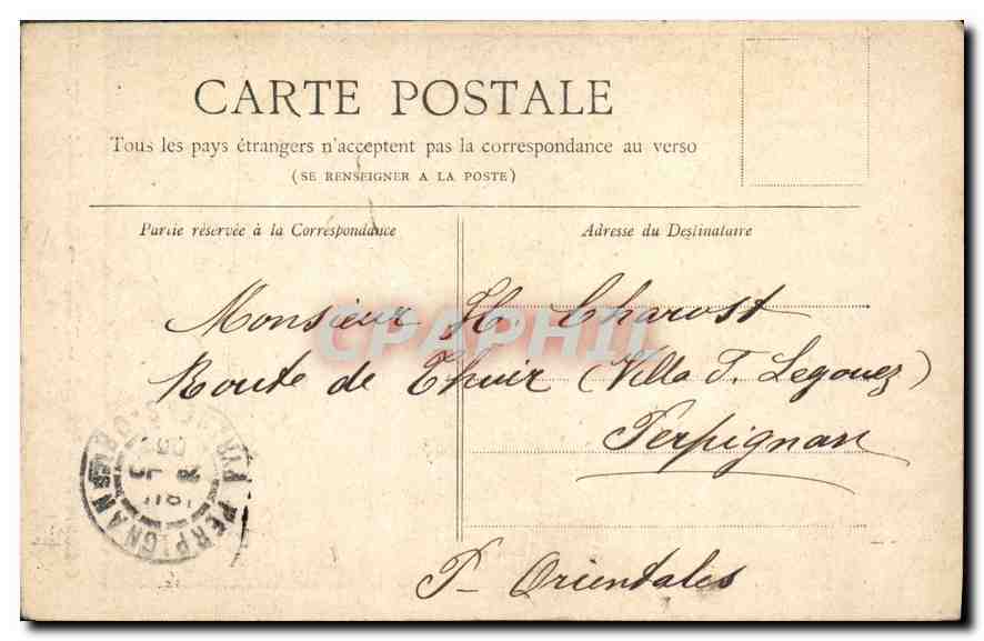 CPA Paris Eglise Saint Augustin  — Verso