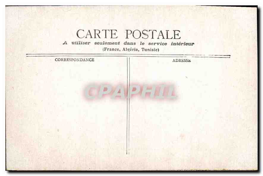 CPA Paris Place du Carrousel et statue de Gambetta  — Rückseite