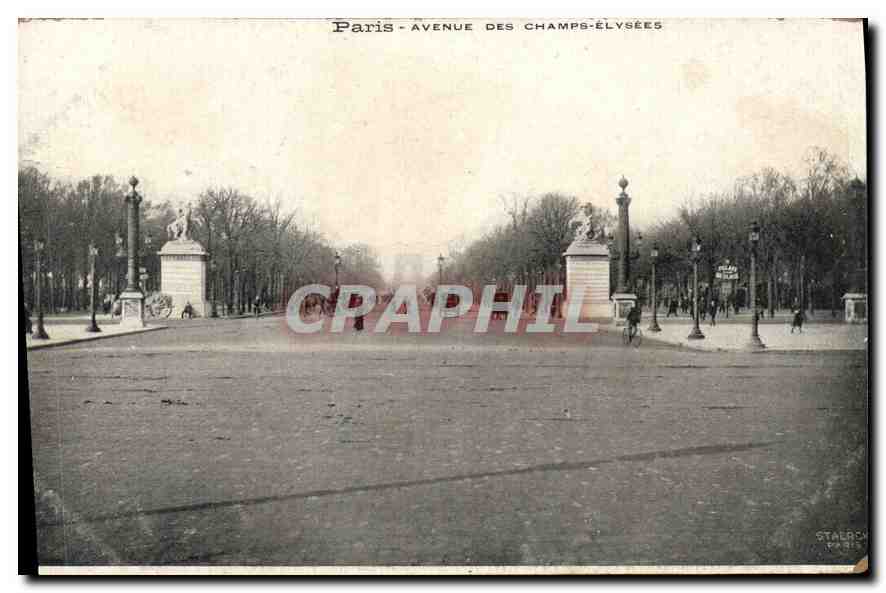 CPA Paris Avenue des Champs Elysees 