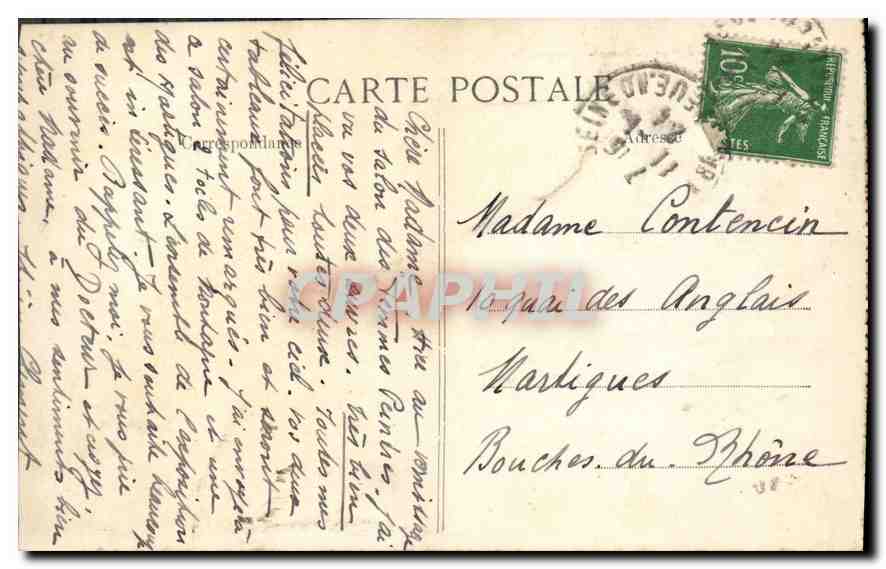 CPA Paris Notre Dame Gargouille  — Rückseite