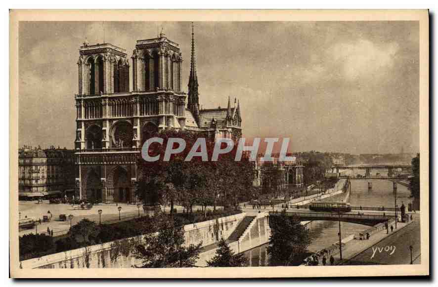 CPA Paris En Flanant Notre Dame de Paris vue generale 