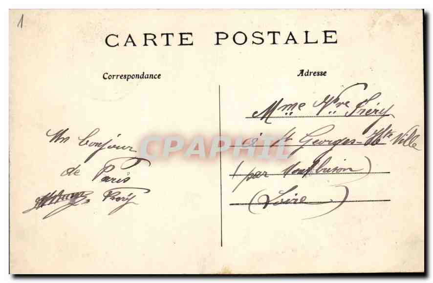 CPA Paris Notre Dame face laterale  — Verso