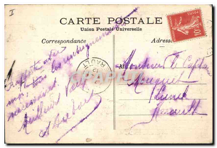 CPA Paris L'Oratoire  — Verso