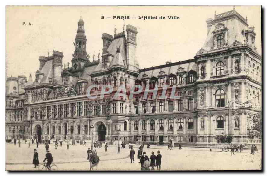 CPA Paris L'Hotel de Ville 