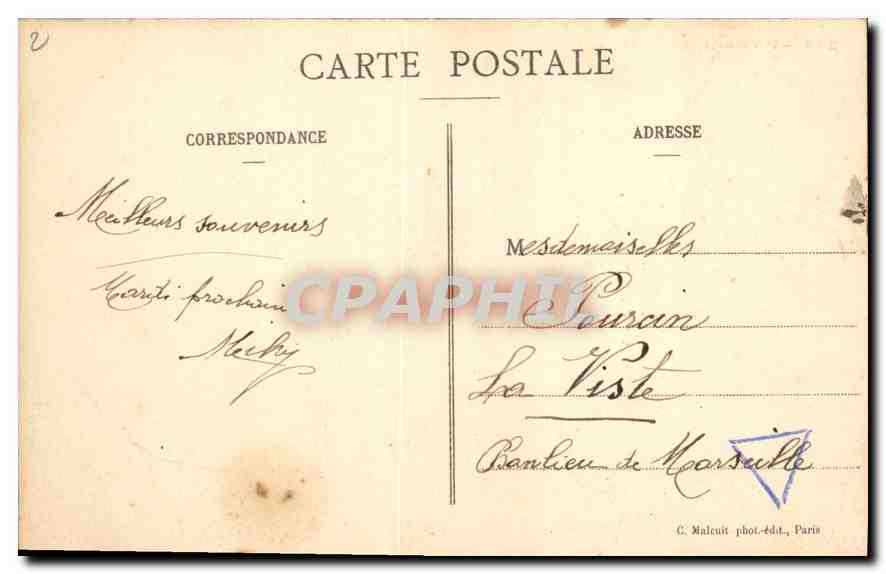 CPA Paris Notre Dame Facade Laterale  — Verso
