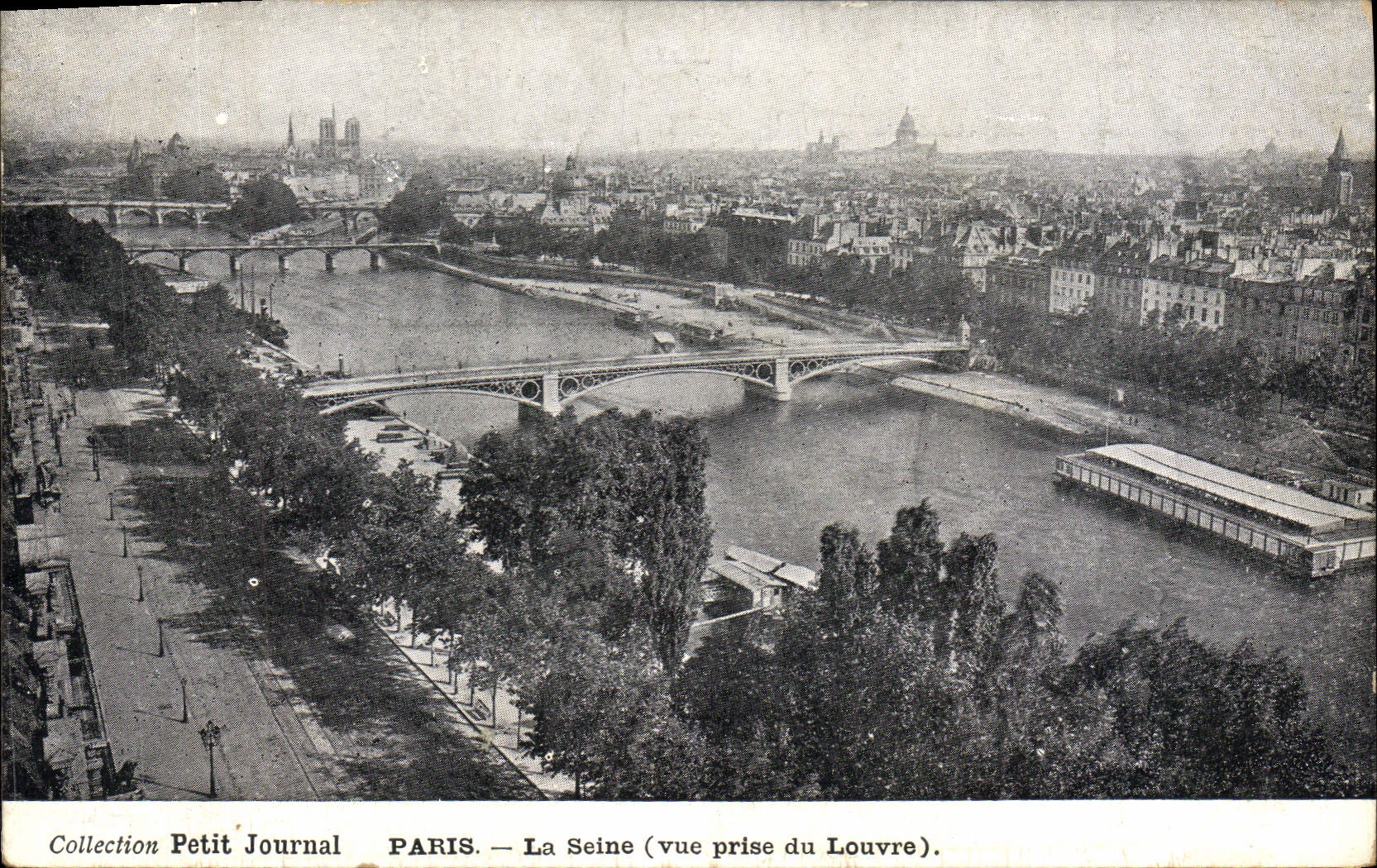 CPA Collection Petit Journal Paris la Seine vue prise du Louvre 