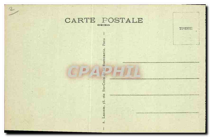 CPA Paris la Tombe du Soldat Inconnu sous l'Arc de Triomphe  — Rückseite