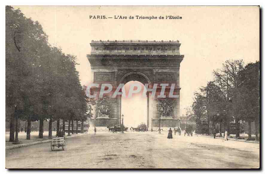 CPA Paris l'Arc de Triomphe de l'Etoile 