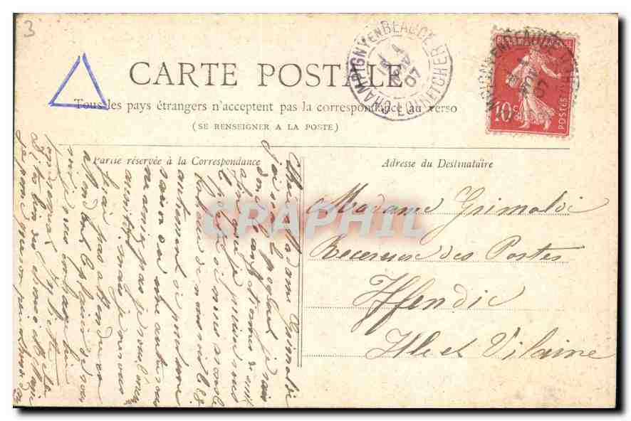 CPA Collection petit Journal Paris Eglise Saint Augustin  — Rückseite