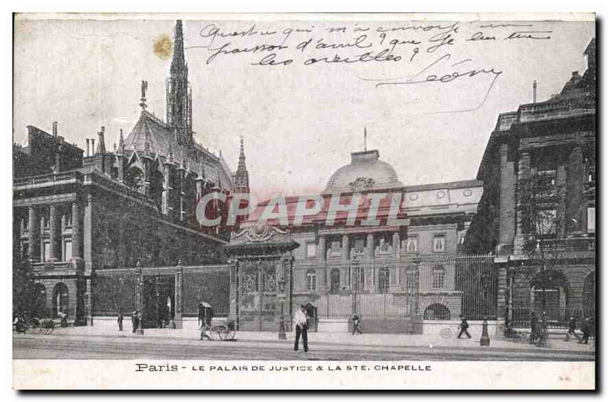 CPA Paris le Palais de Justice et la Ste Chapelle 