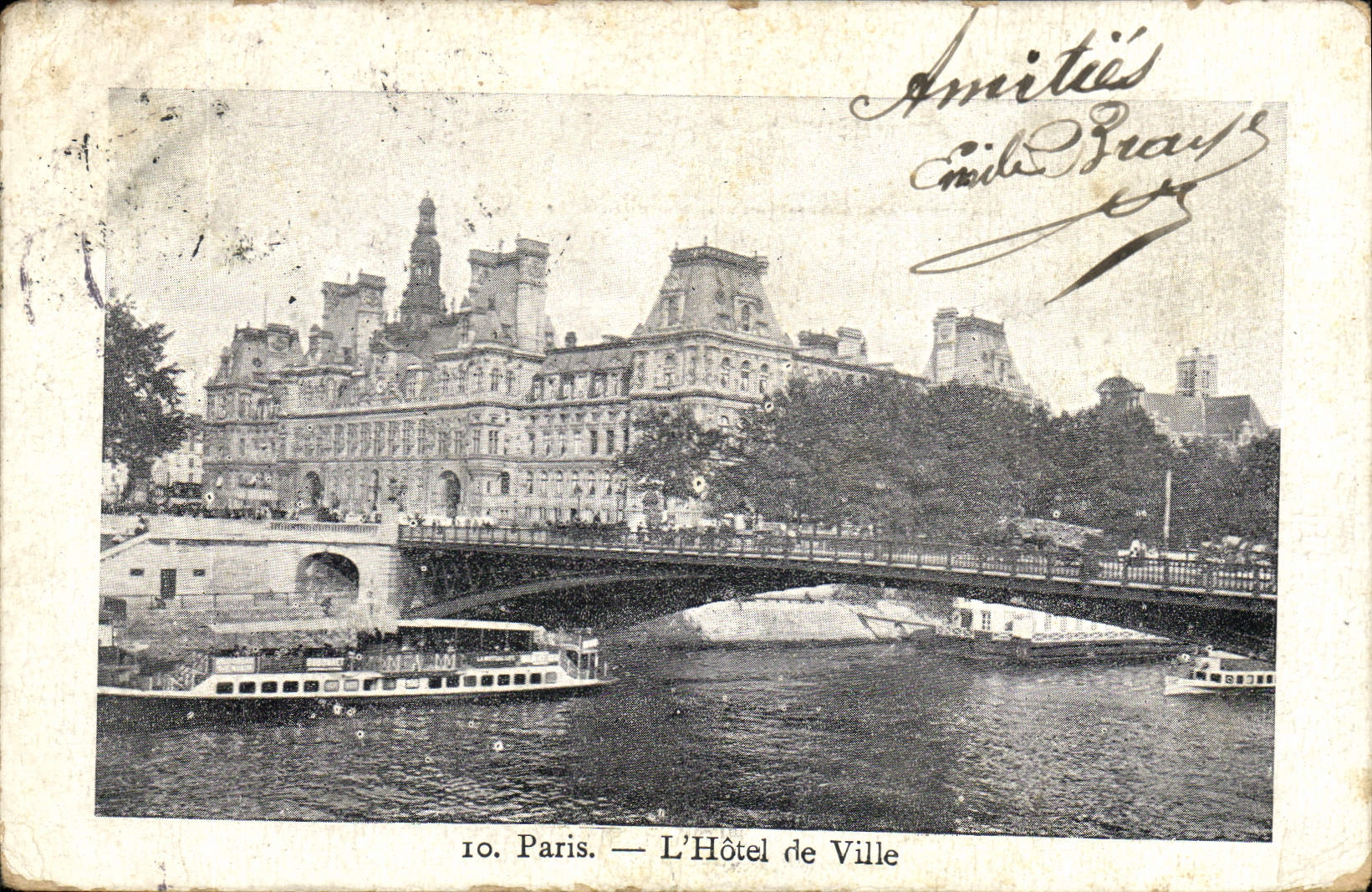 CPA Paris l'hotel de Ville 