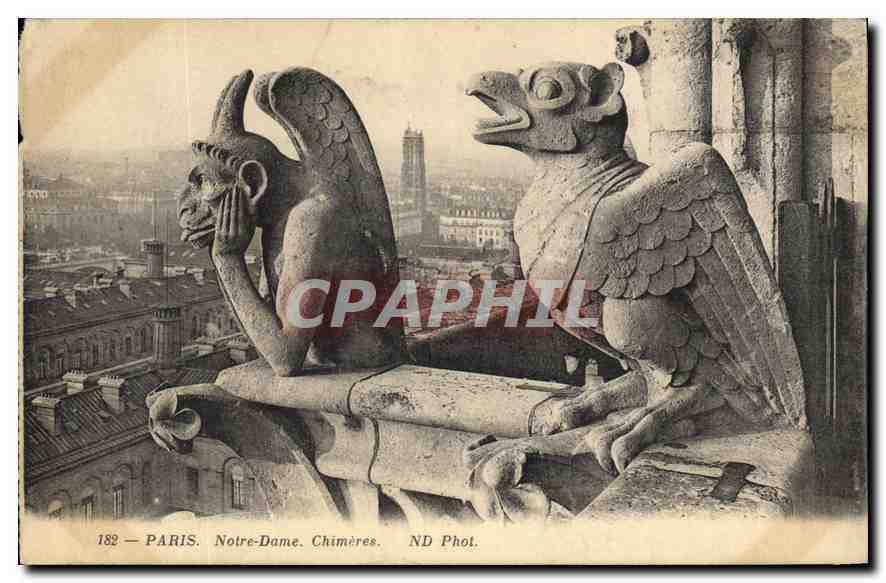 CPA Paris Notre Dame Chimeres 