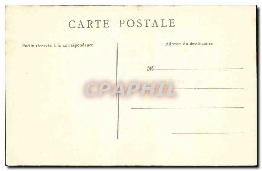 CPA Paris Chambre des Deputes  — Verso