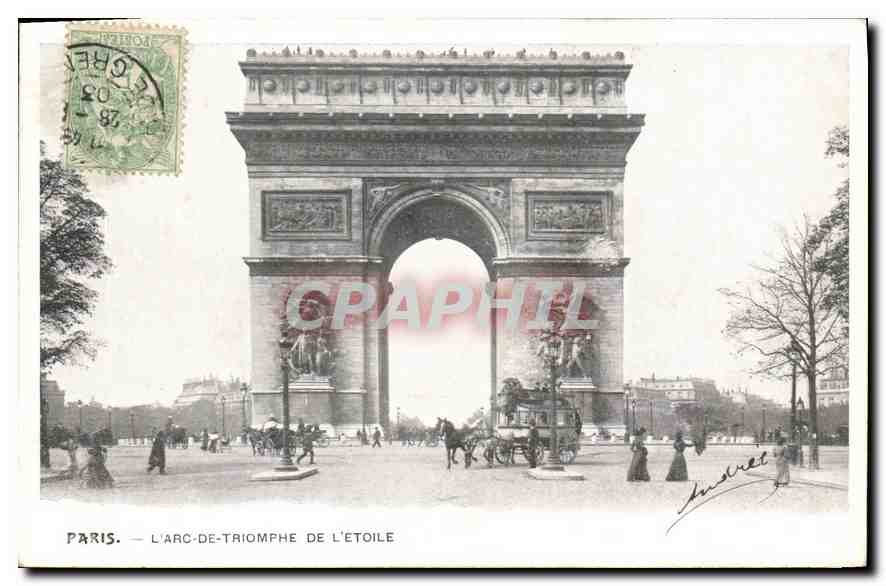CPA Paris l'Arc de Triomphe de l'Etoile 