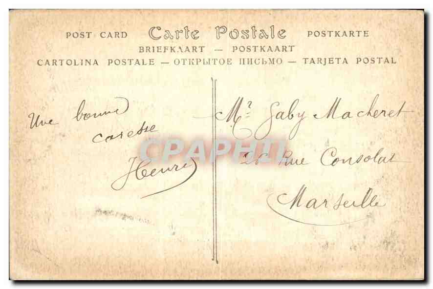 CPA Paris Notre Dame  — Verso