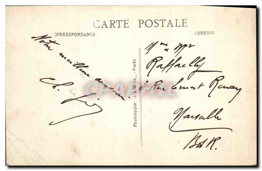 CPA Paris l'Ecole Militaire  — Rückseite