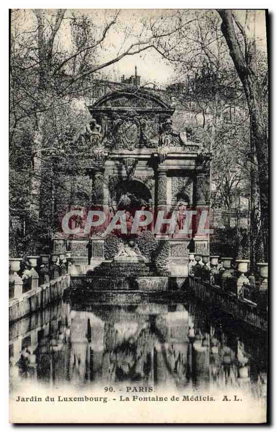 CPA Paris Jardin du Luxembourg la Fontaine de Medicis 