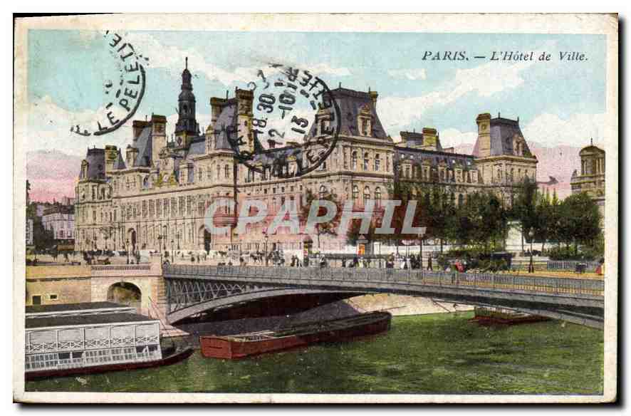 CPA Paris l'hotel de ville 
