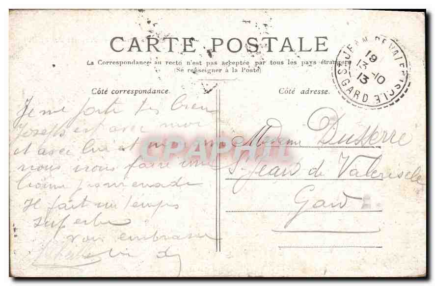 CPA Paris l'hotel de ville  — Rückseite