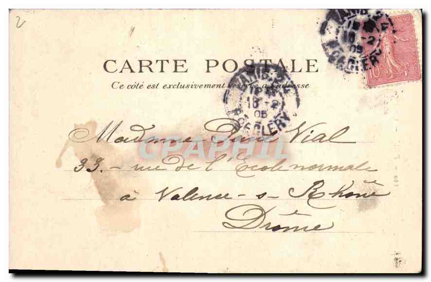 CPA Paris les Archives Nationales Hotel d'Olivier de Clisson  — Rückseite