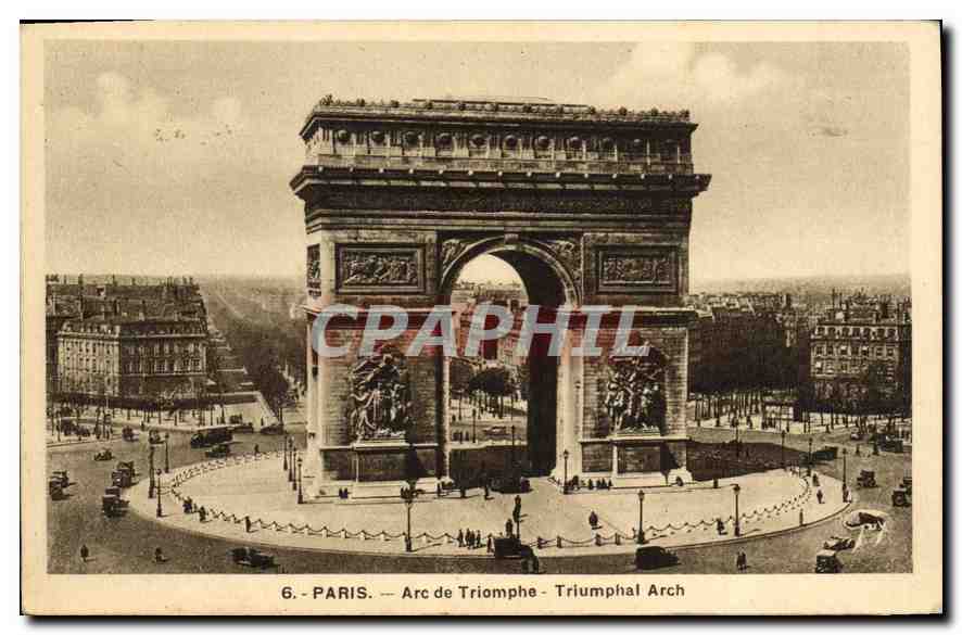 CPA Paris Arc de Triomphe 