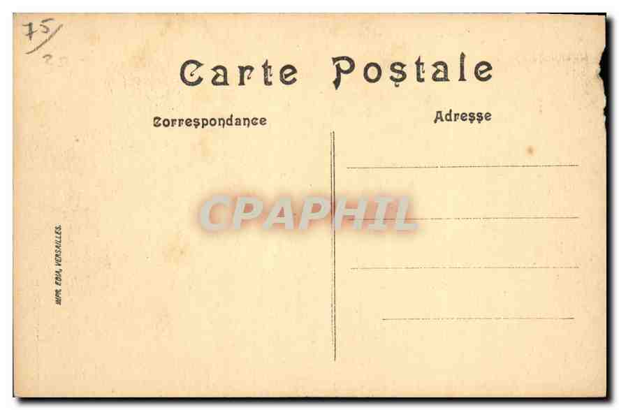 CPA Paris le Boulevard Montmartre  — Verso