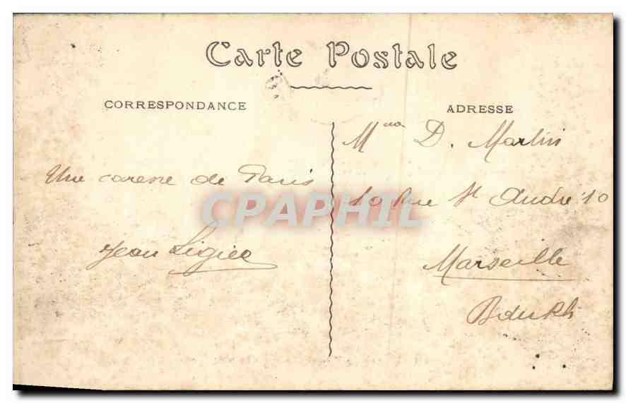 CPA Paris Arc de Triomphe du Carrousel et le Louvre  — Rückseite