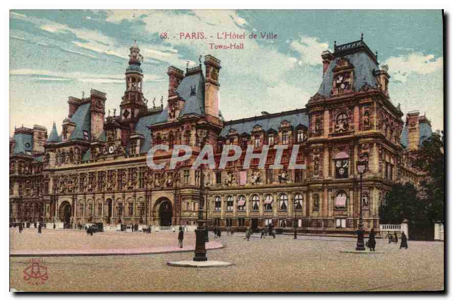 CPA Paris l'Hotel de Ville 