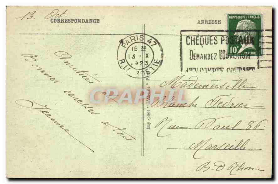 CPA Paris la Madeleine  — Rückseite