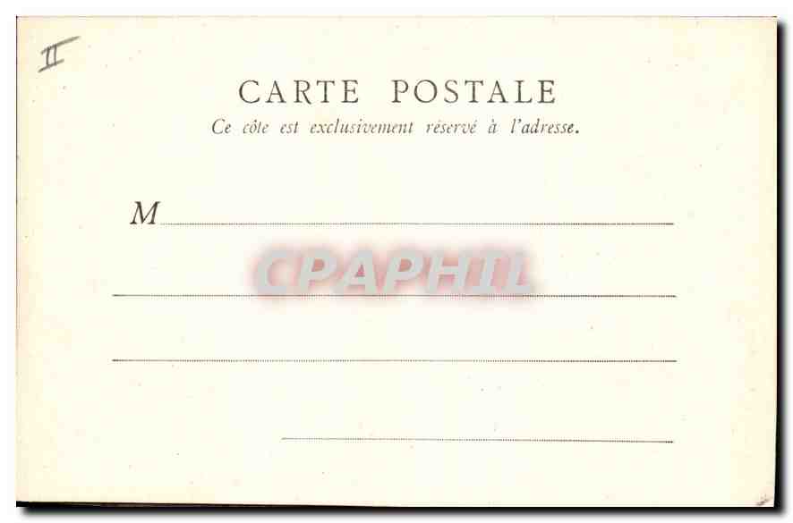 CPA Paris Palais Royal Conseil d'Etat  — Verso