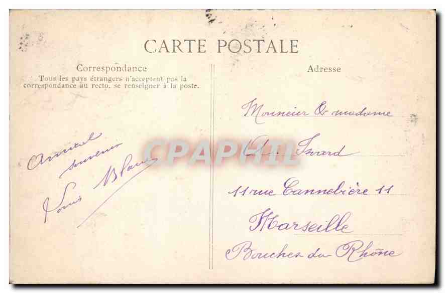 CPA Paris Avenues Mac Mahon et Carnot  — Rückseite