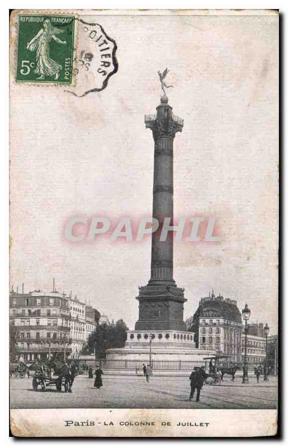 CPA Paris la Colonne de Juillet 