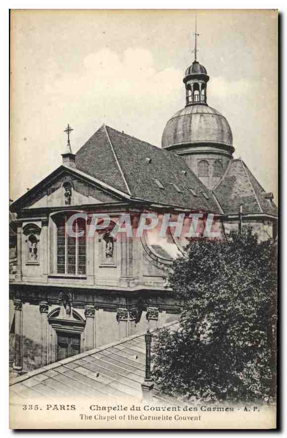 CPA Paris Chapelle du Couvent des Carmes 