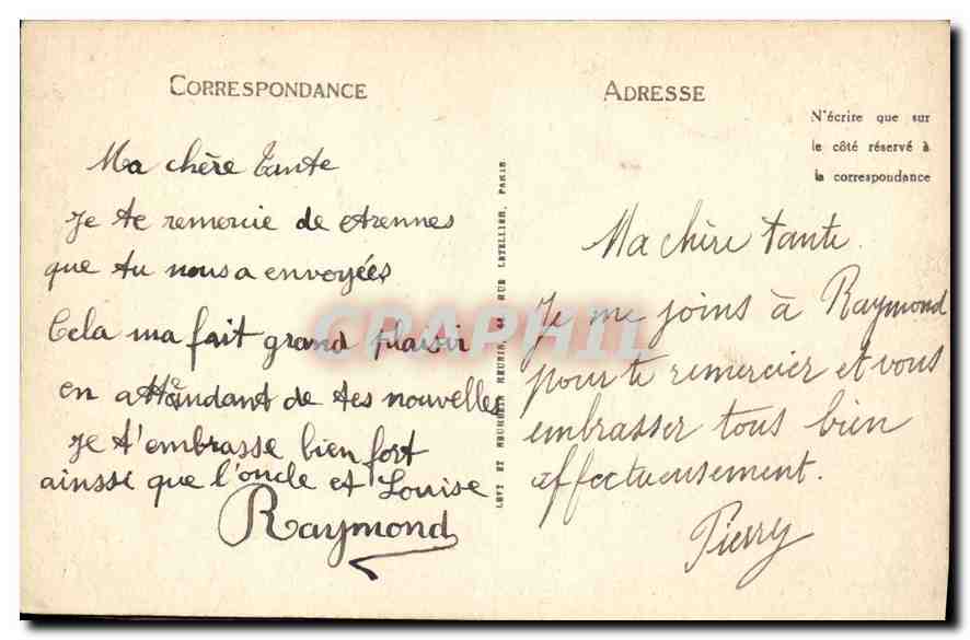CPA Paris le Jardin du Luxembourg  — Rückseite