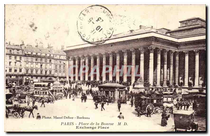 CPA Paris Place de la Bourse Exchange Place 