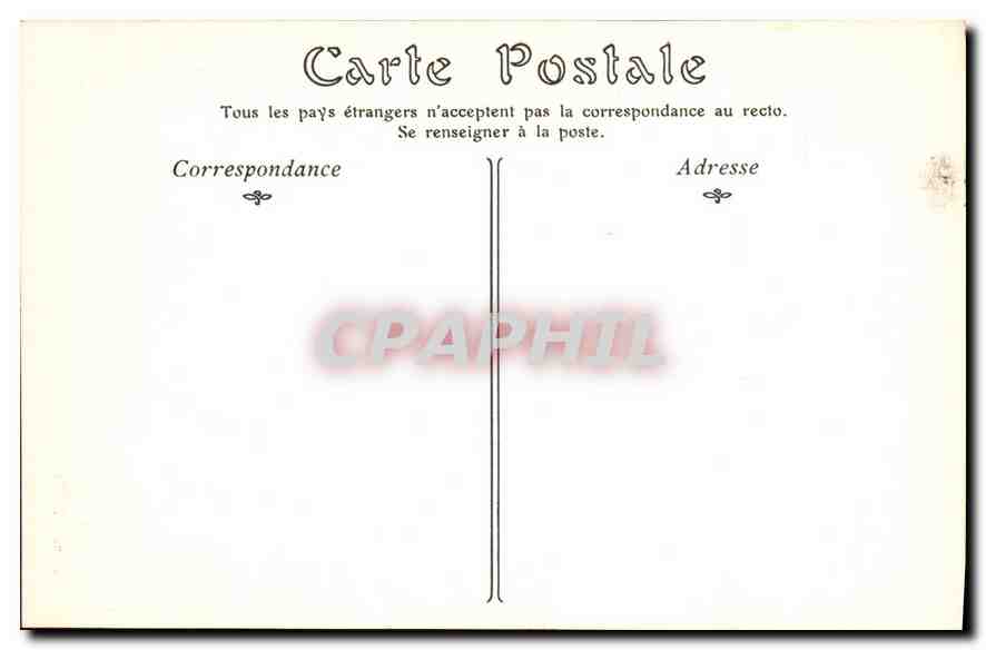 CPA Paris Notre Dame Contreforts et Pinacles Abside  — Rückseite
