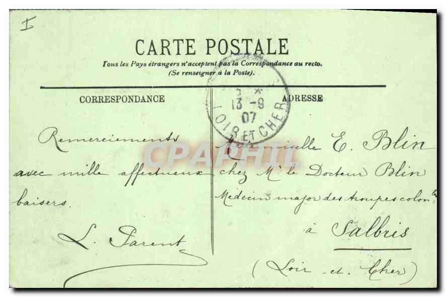 CPA Paris le Bois de Boulogne la Cascade  — Verso