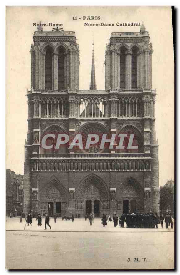 CPA Paris Notre Dame Cathedrale 