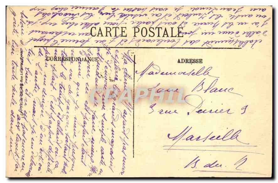 CPA Paris la Conciergerie  — Rückseite