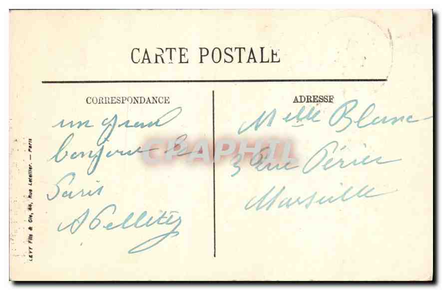 CPA Paris la Sorbonne  — Rückseite