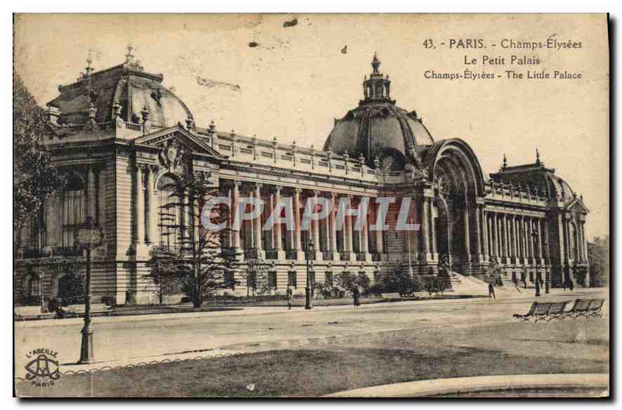 CPA Paris Champs Elysees le Petit Palais 